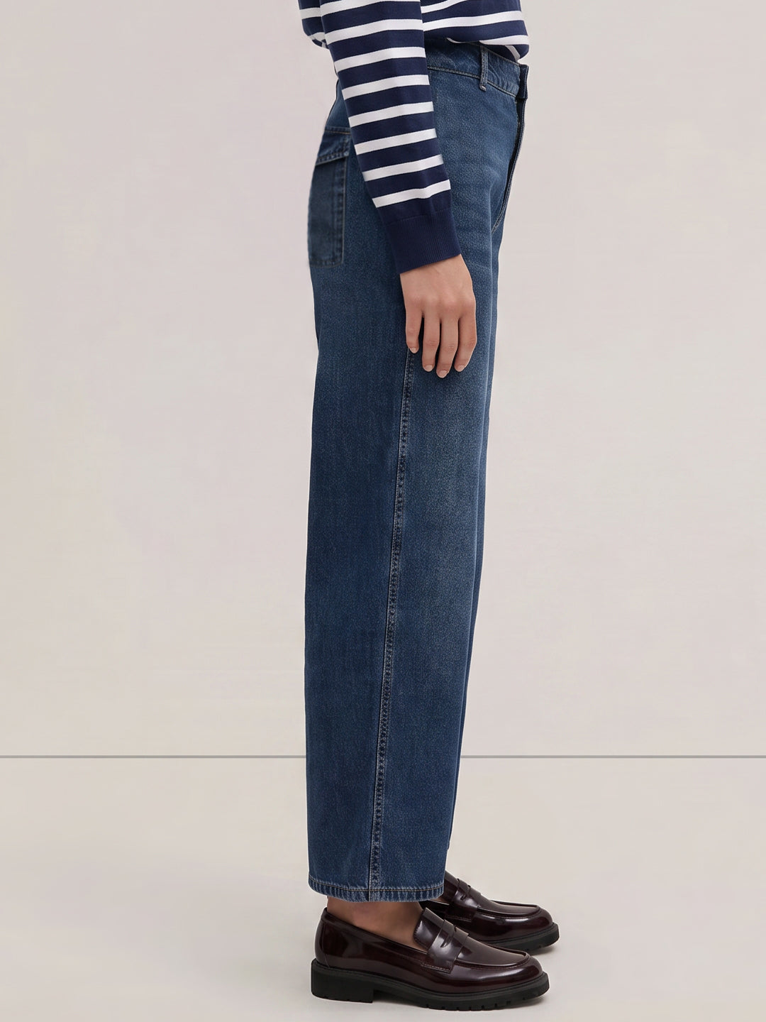 Blye High Rise Barrel Fit Jeans