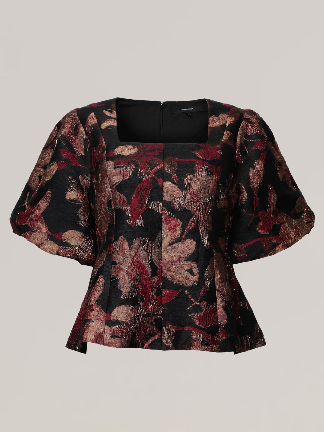 Floral Puff Sleeves Top