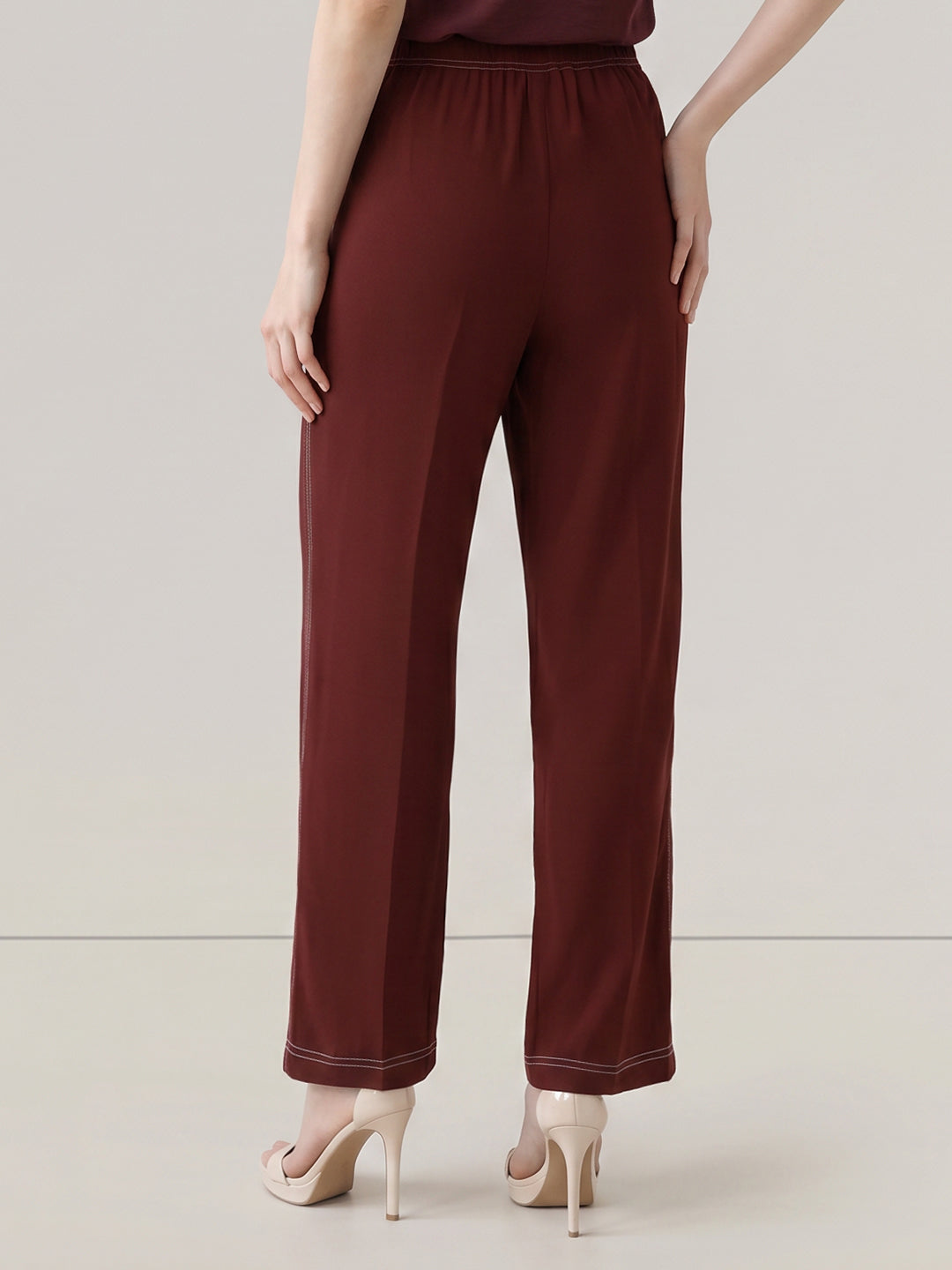 High Rise Regular Trousers