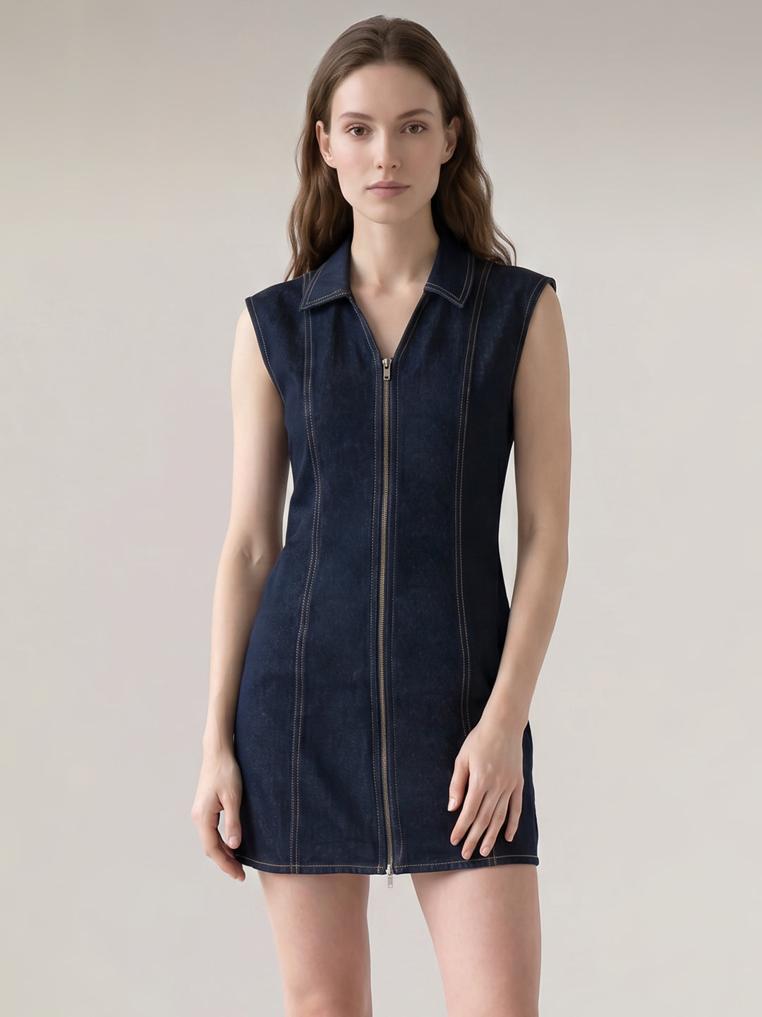 Dark Blue Denim Dress
