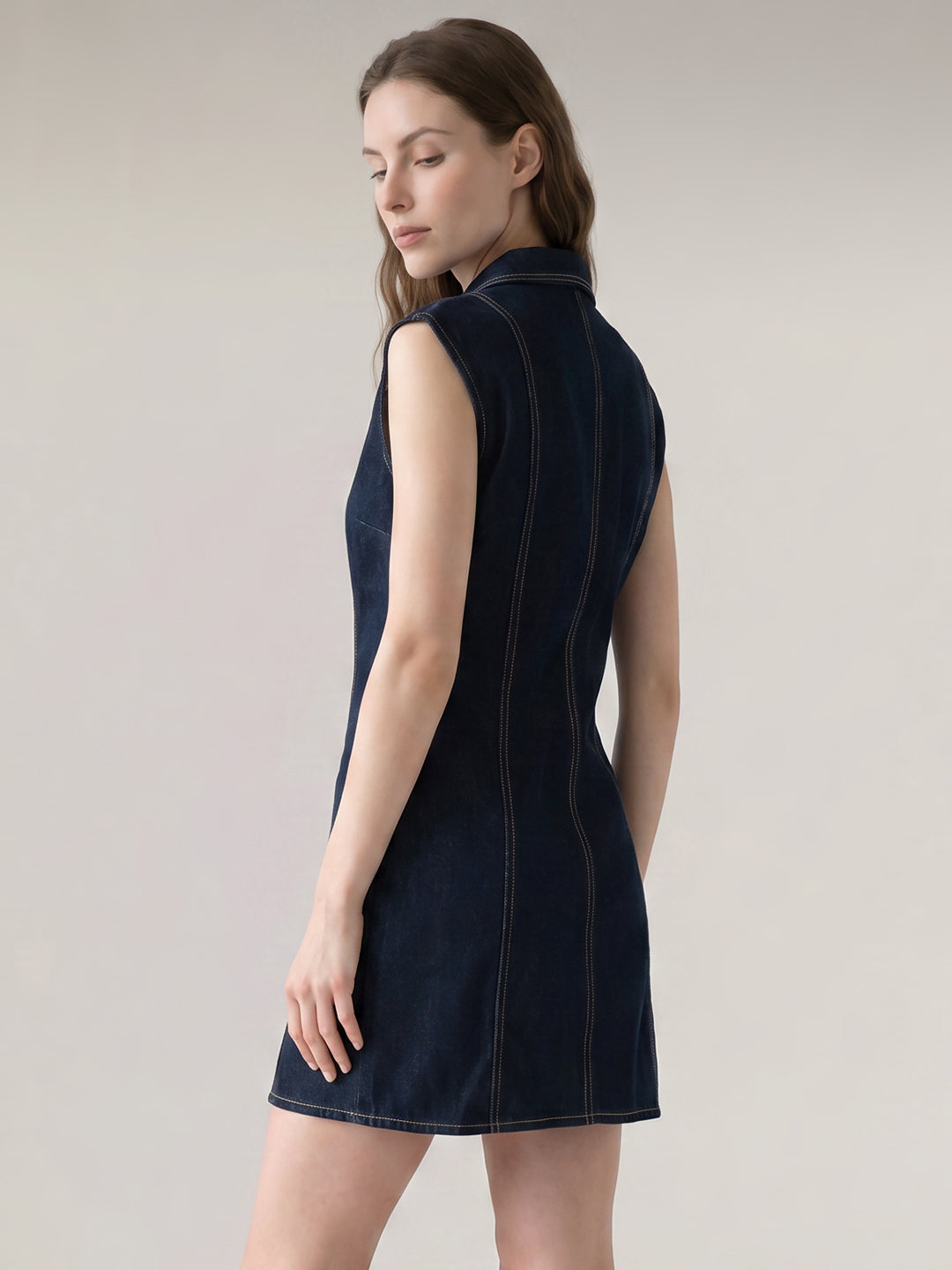 Dark Blue Denim Dress