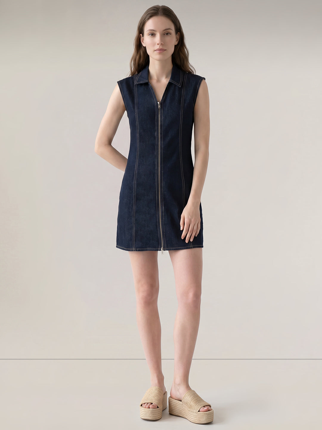 Dark Blue Denim Dress