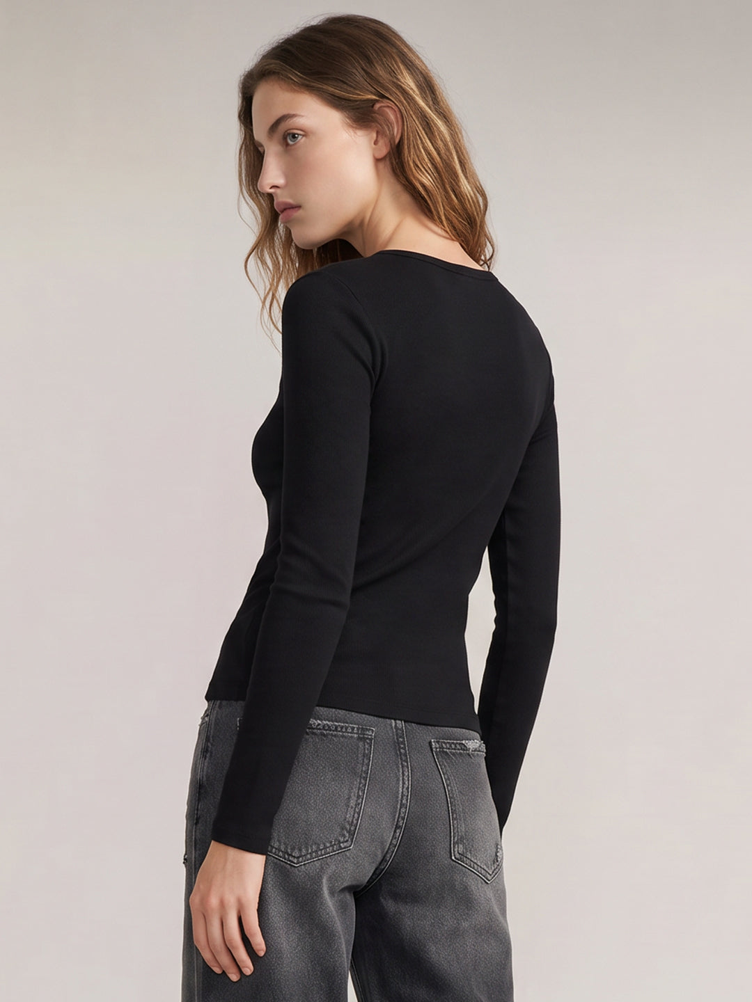 Black Full Sleeves Top