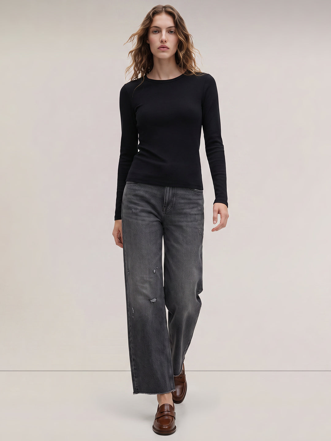 Black Full Sleeves Top