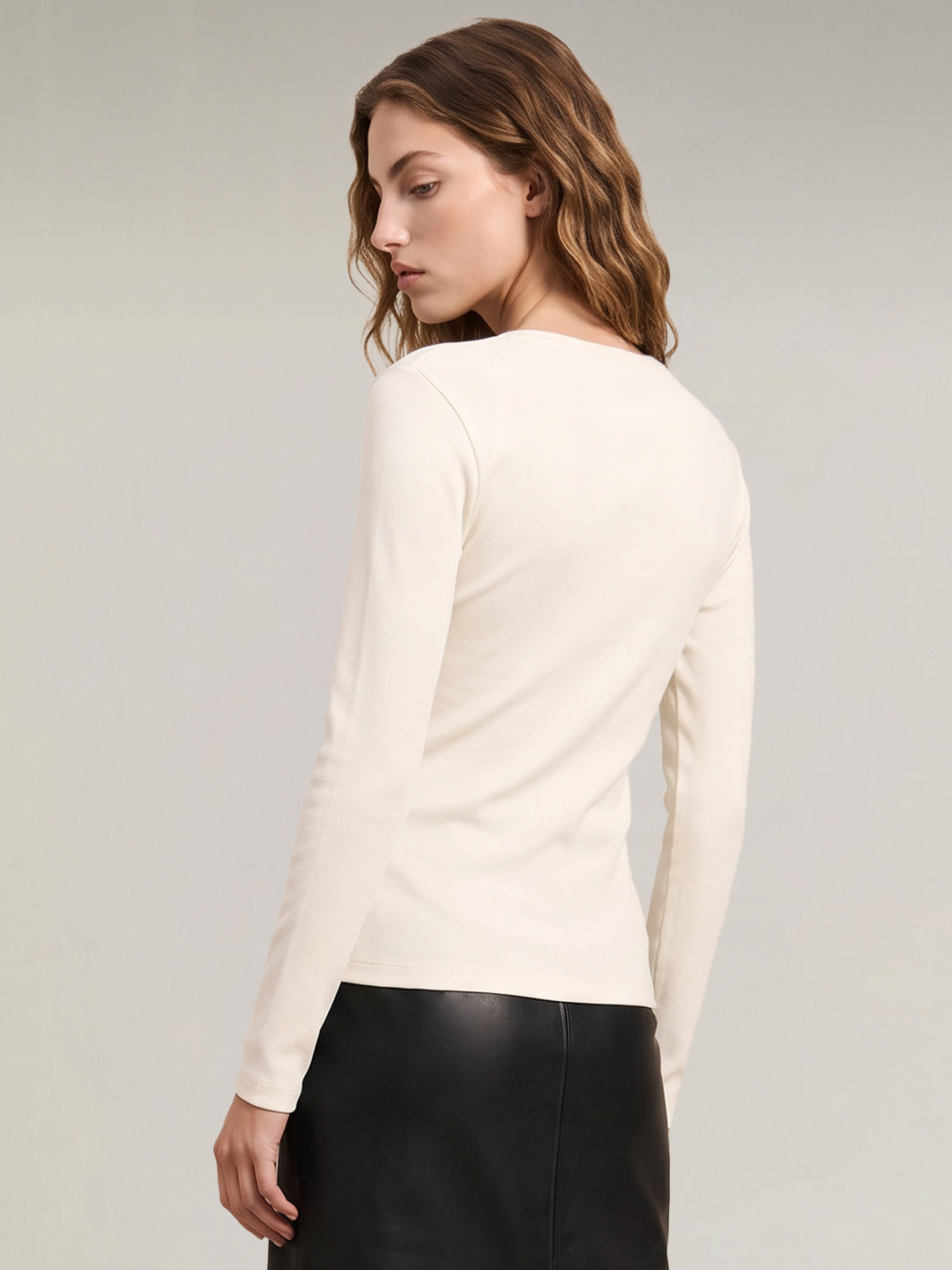 White Full Sleeves Top