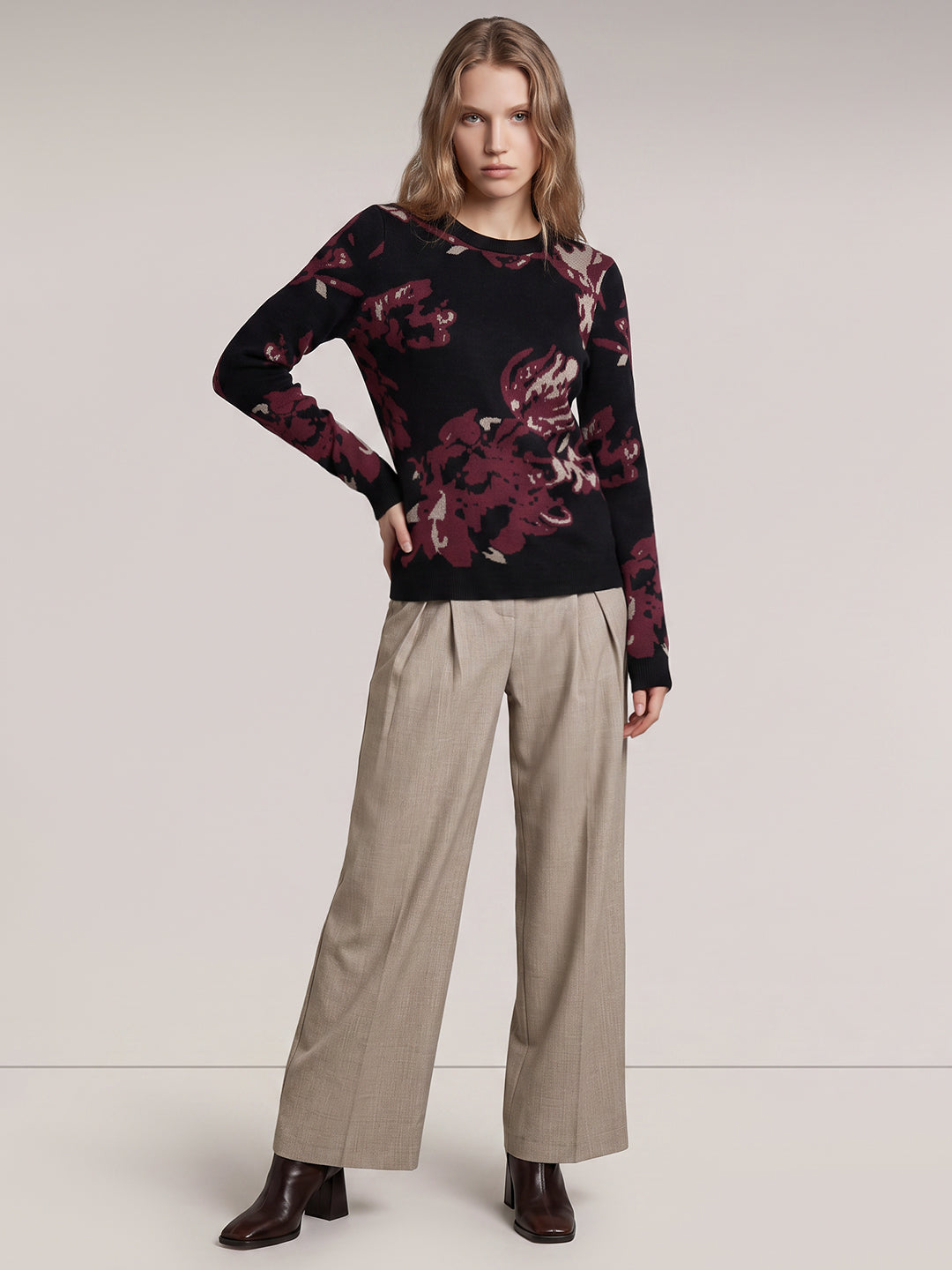 Floral Knit Top