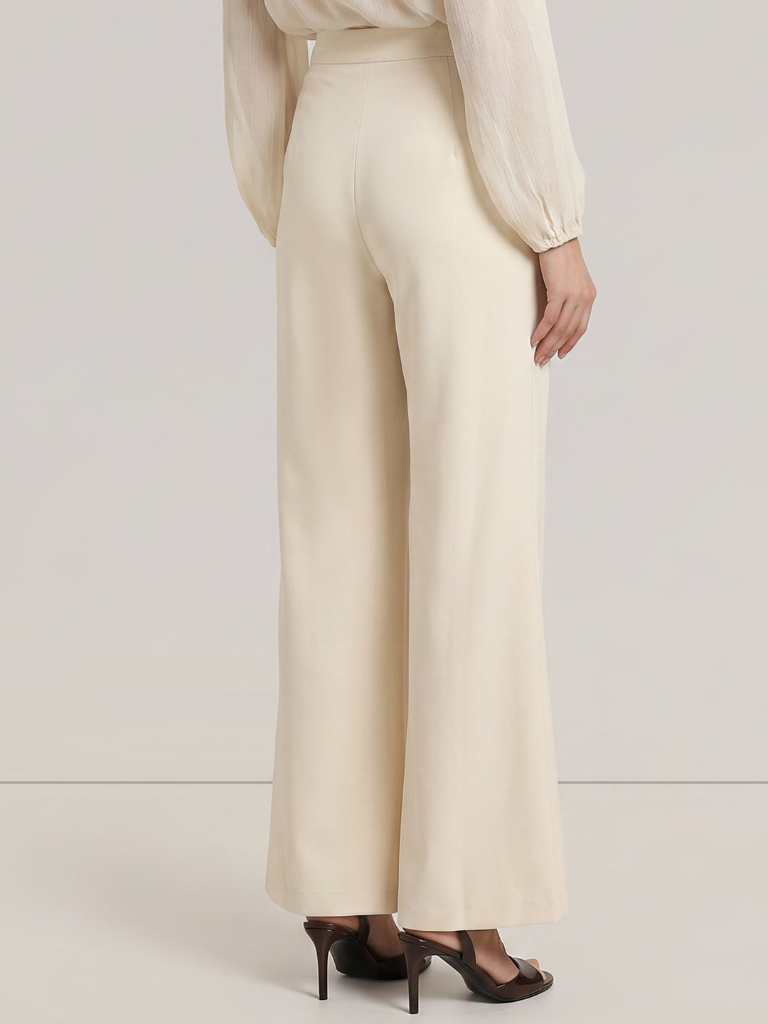 Beige Tailored Trousers