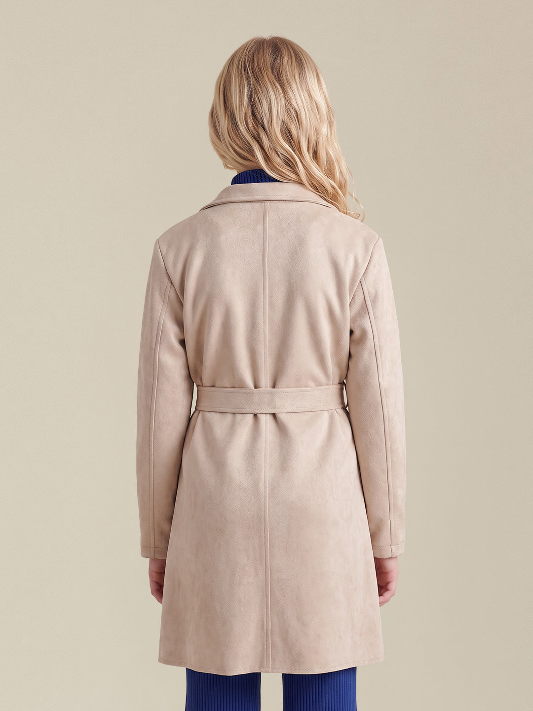 GIRLS Beige Long Coat