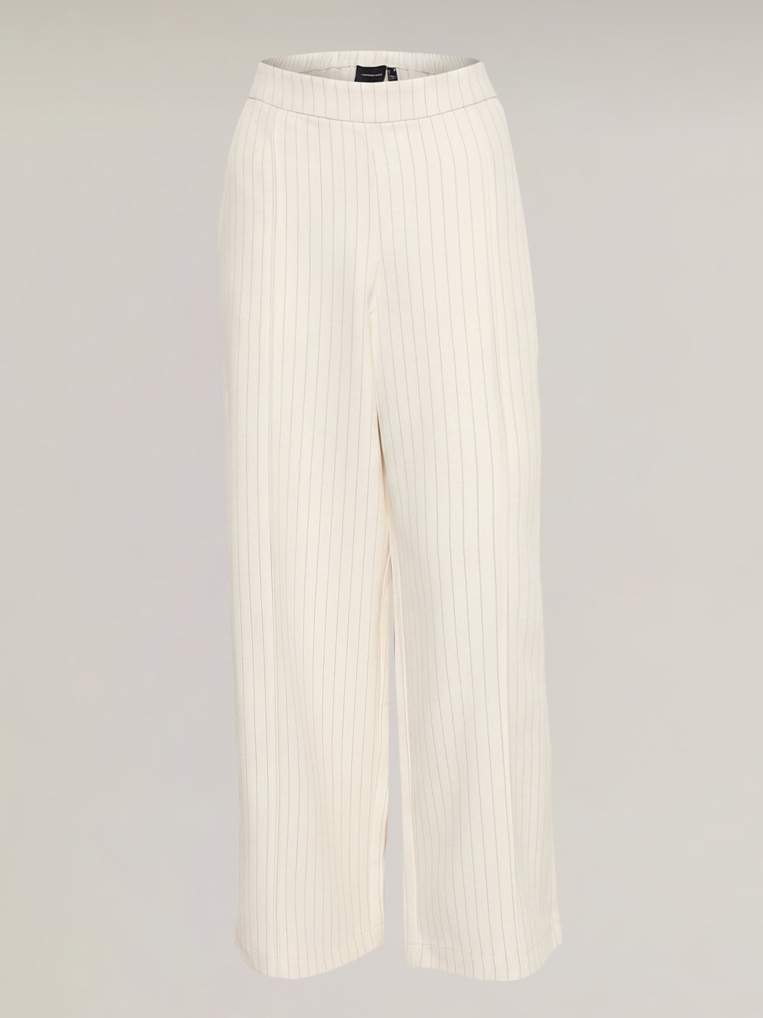 Beige Striped Pants