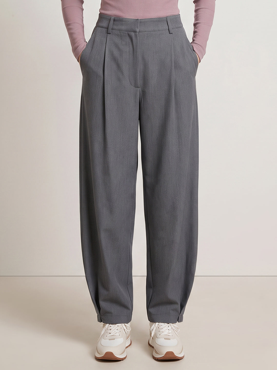 Grey Barrel Fit Pants