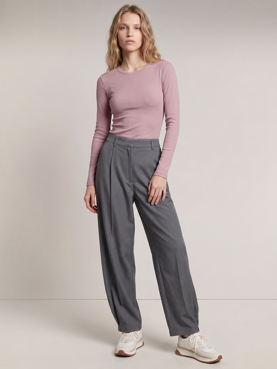 Grey Barrel Fit Pants