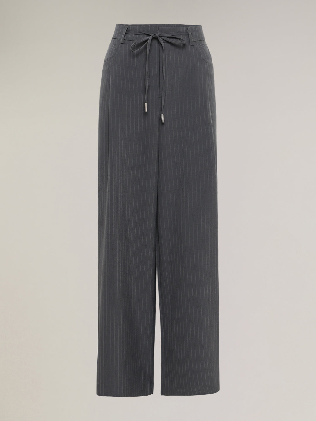 Grey Pinstripe Pants