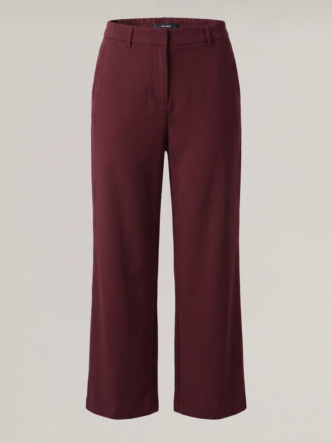 Burgundy Wide Leg Pants