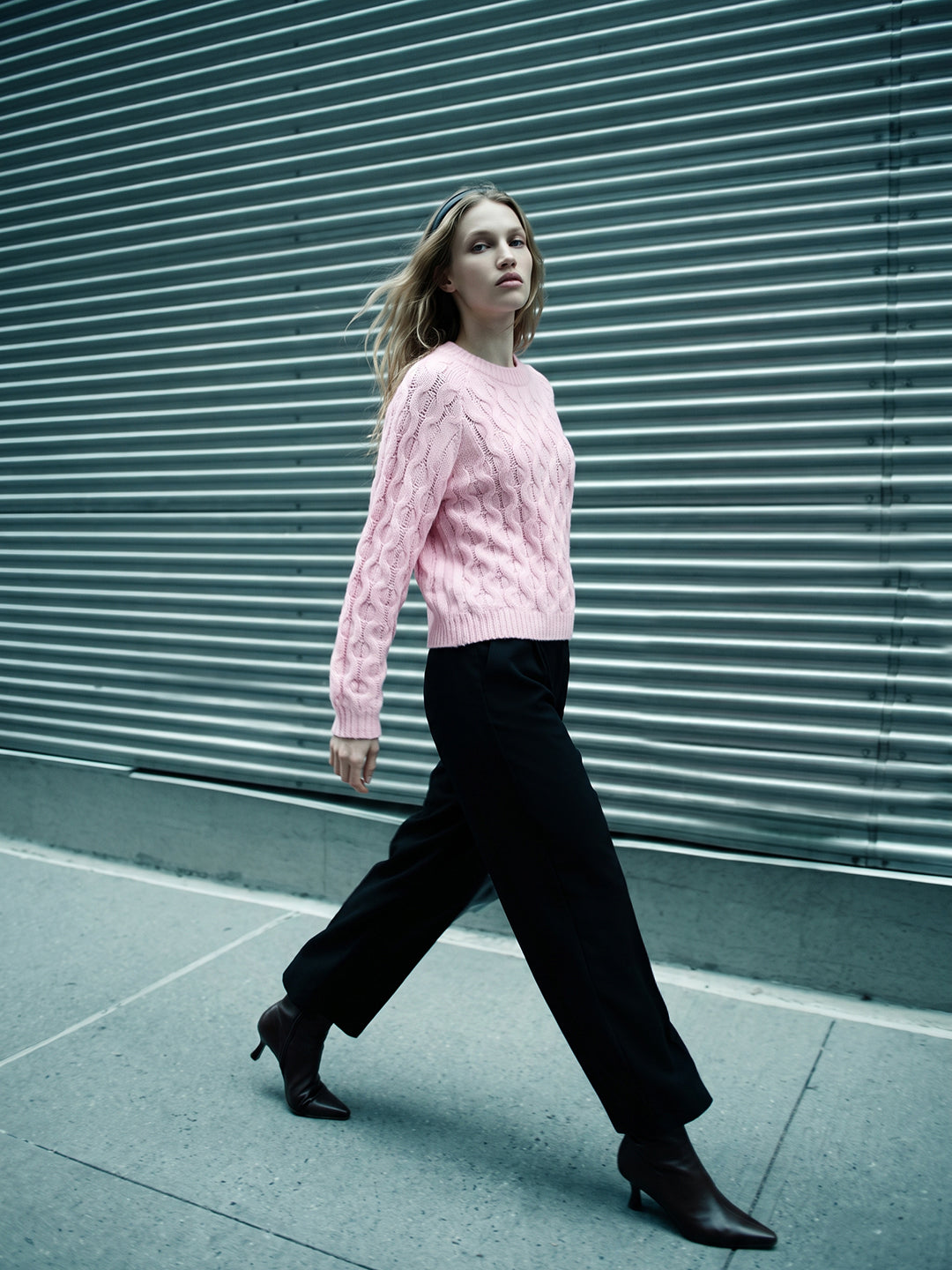 Black High Rise Tailored Pants