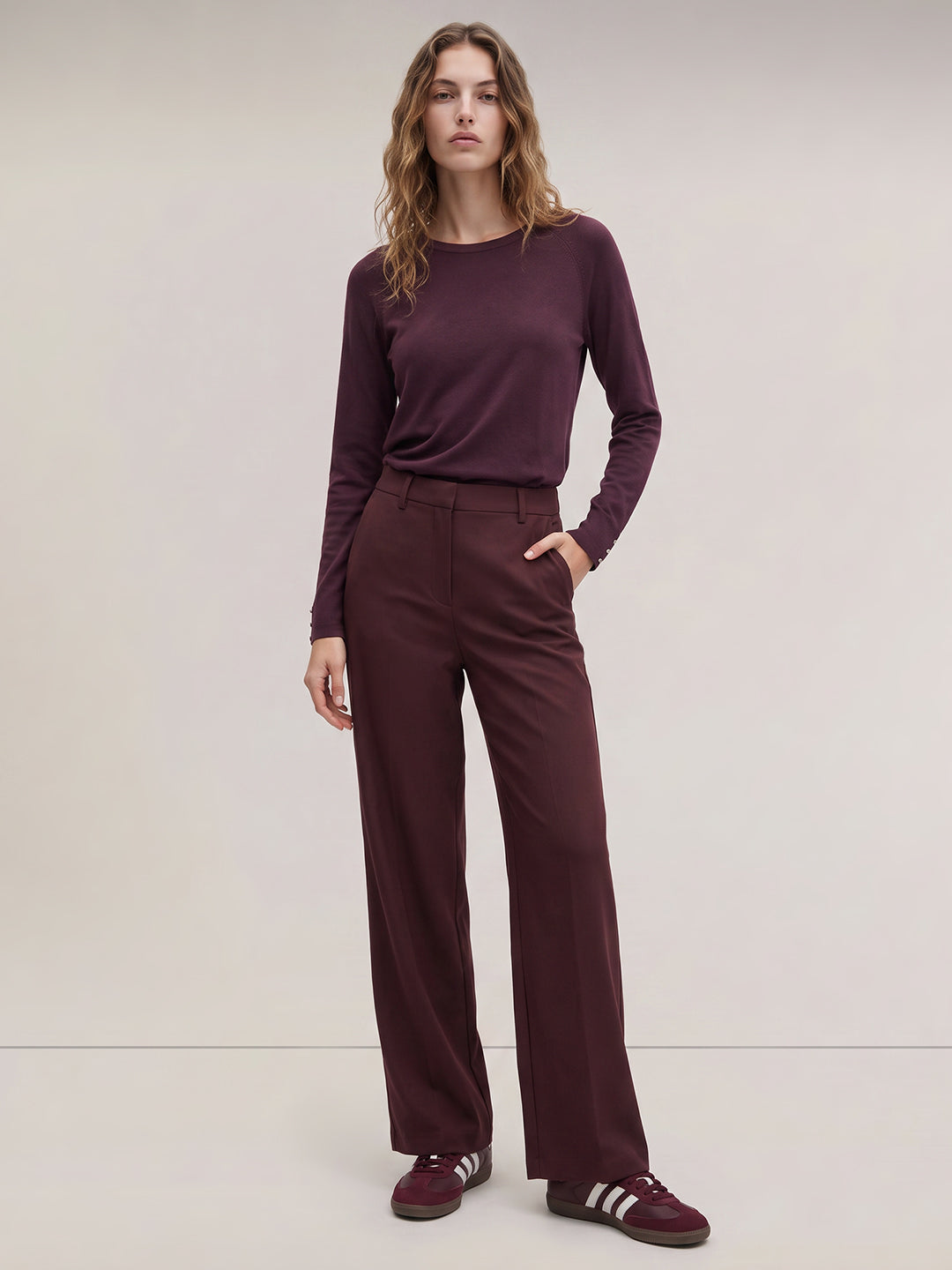 Brown Wide Leg Pants