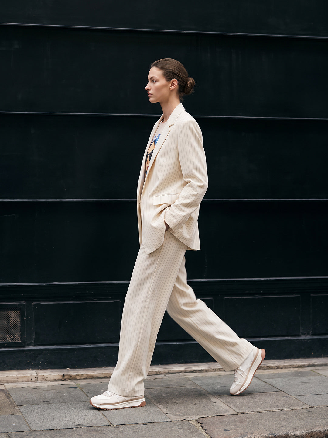 Striped Tailored Blazer