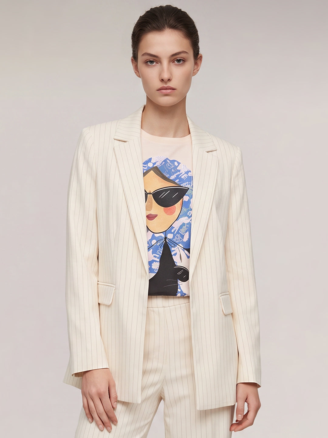 Striped Tailored Blazer