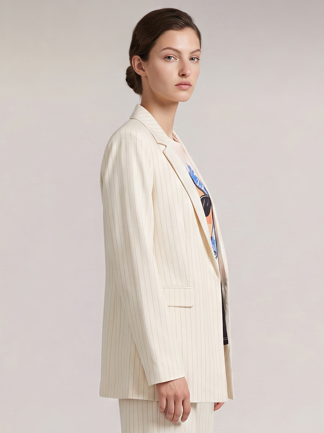Striped Tailored Blazer