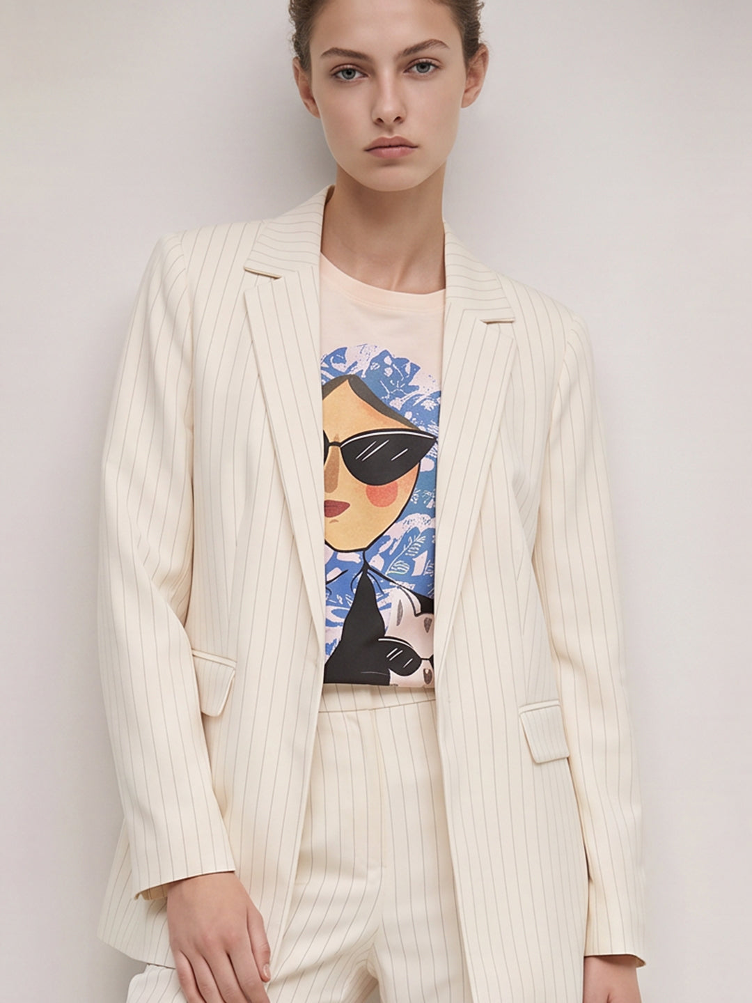Striped Tailored Blazer