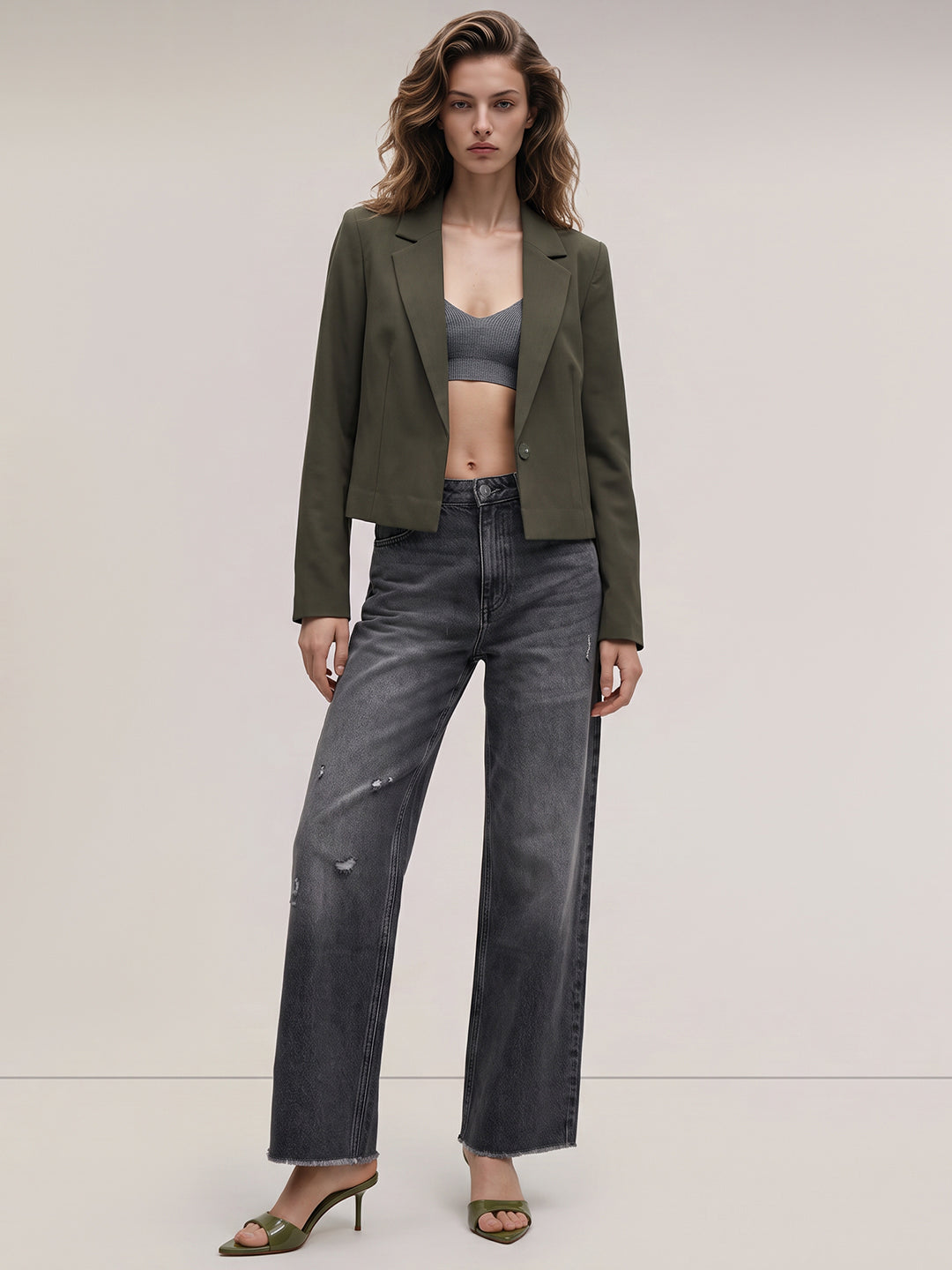 Green Tailored Blazer