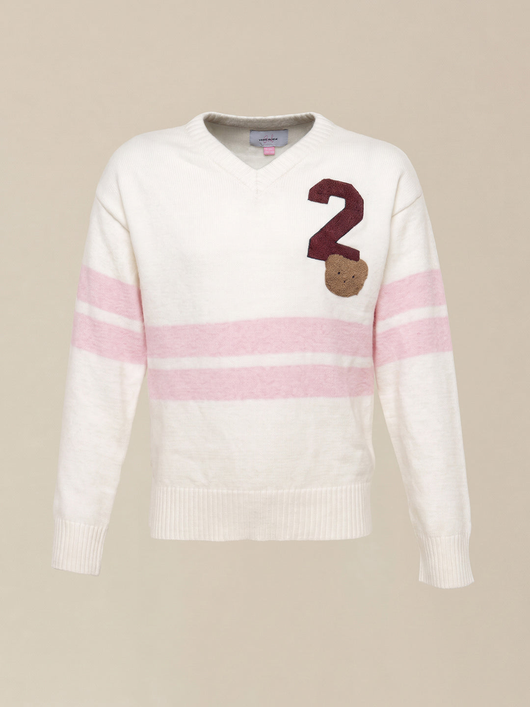GIRLS White Printed Pullover