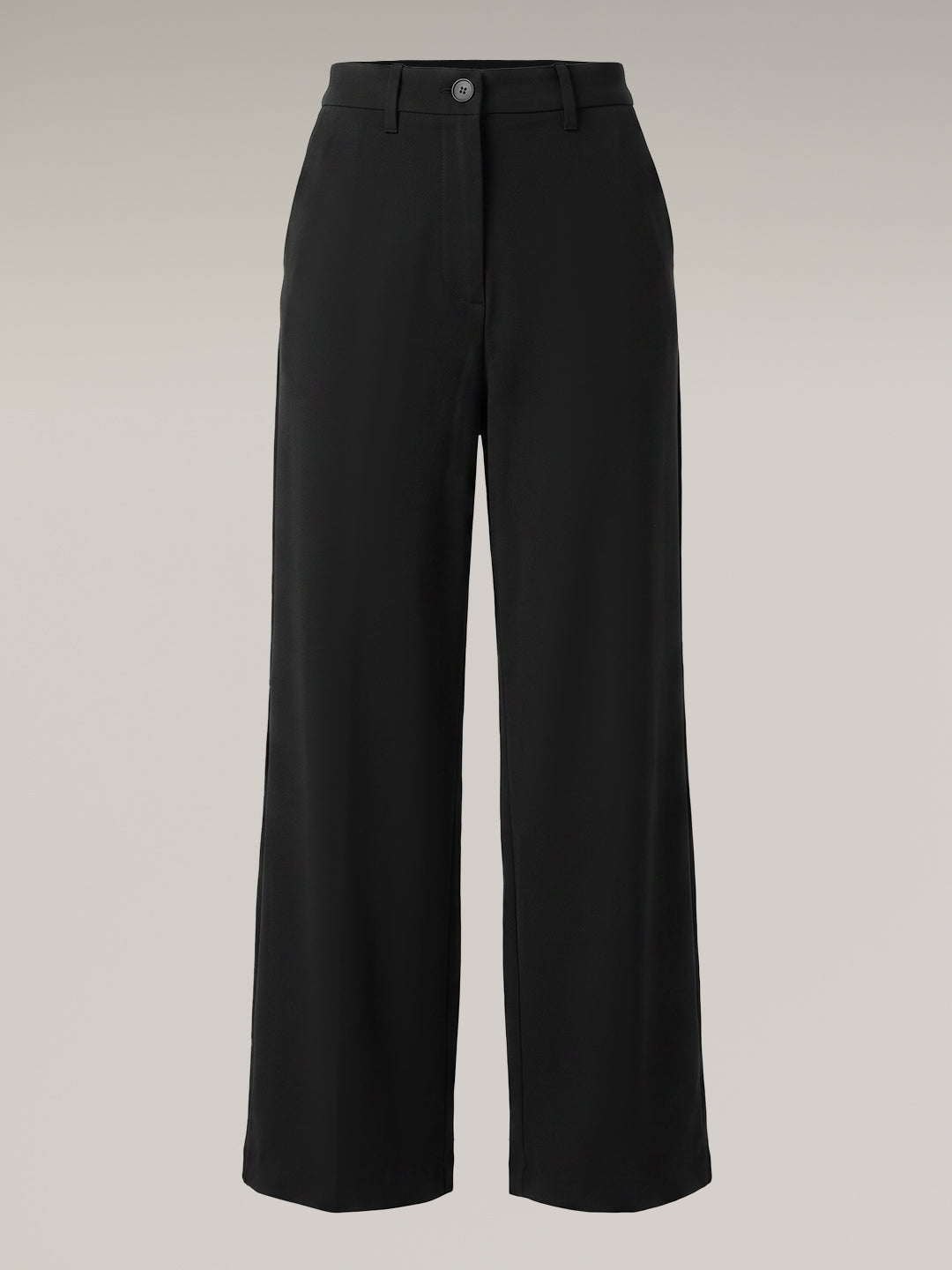 Black Mid Rise Wide Leg Pants