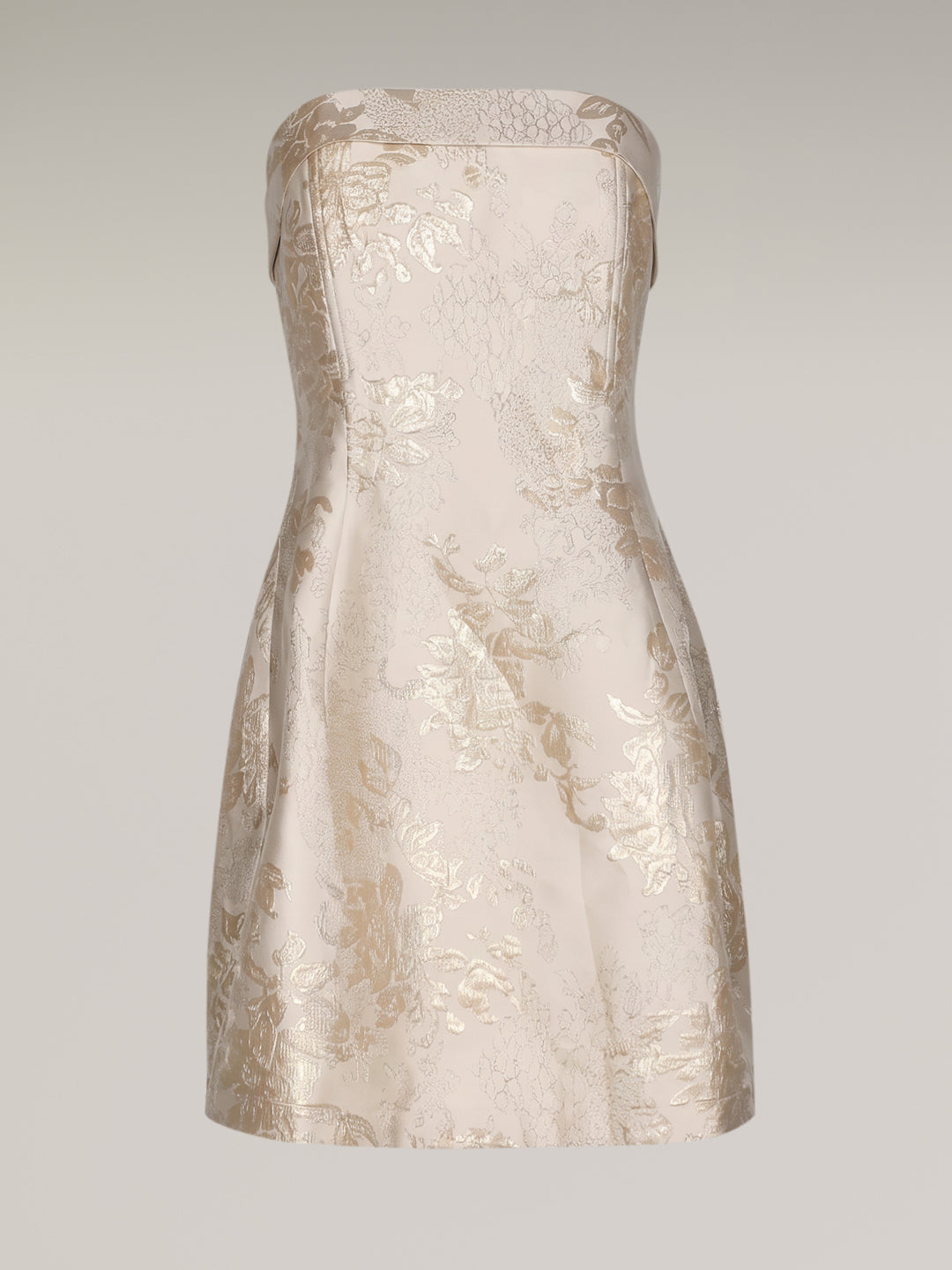 Strapless Jacquard Mini Dress