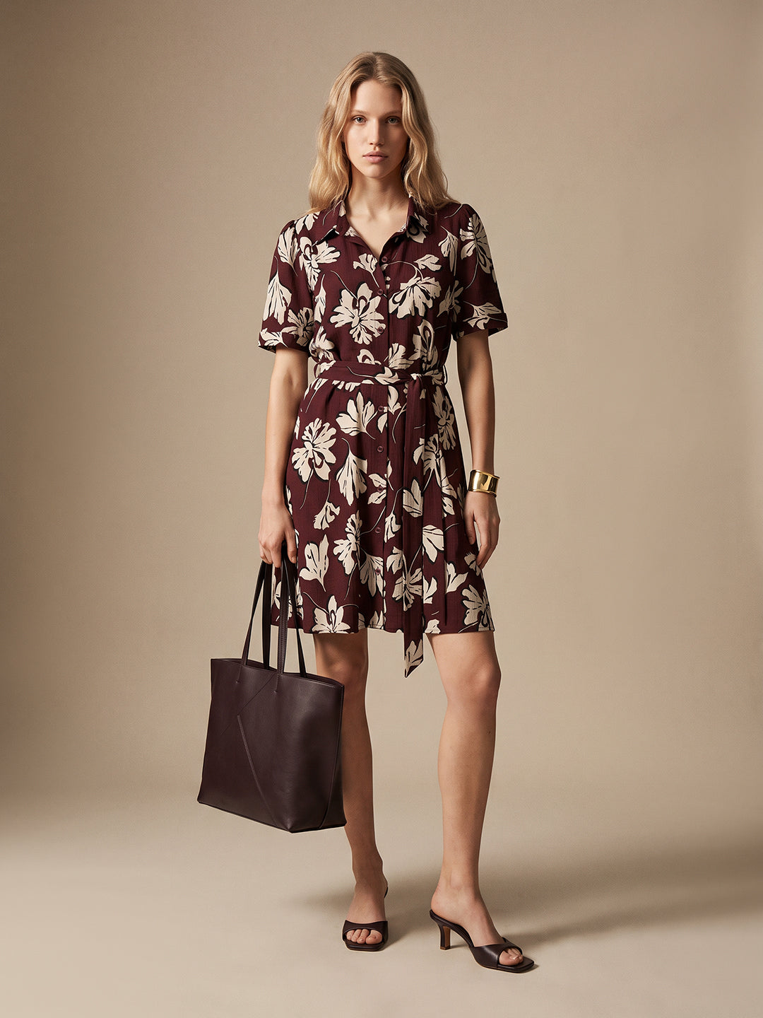 Floral Shirt Dress