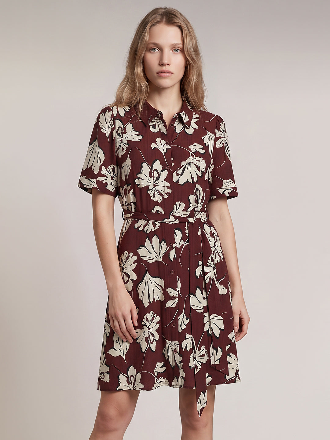 Floral Shirt Dress