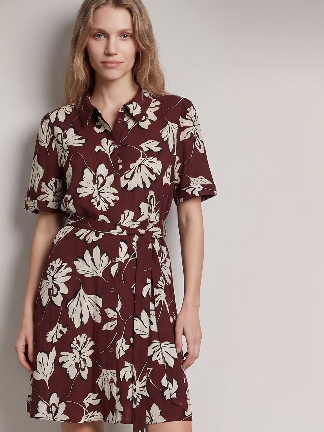 Floral Shirt Dress