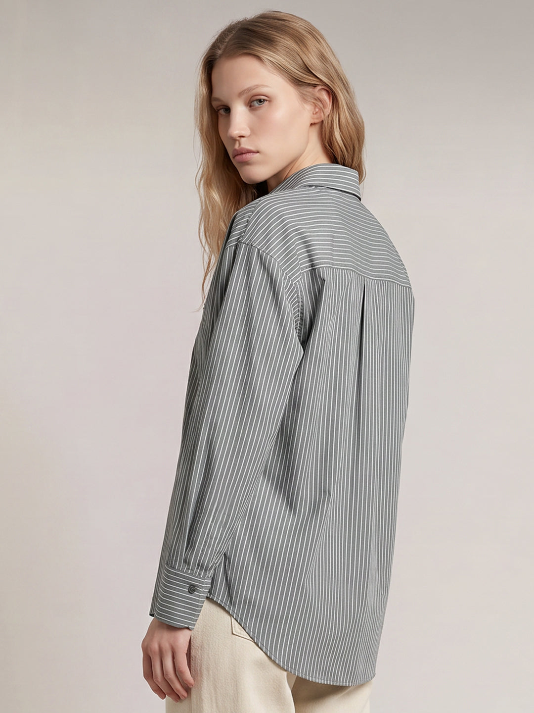Green Striped Shirt