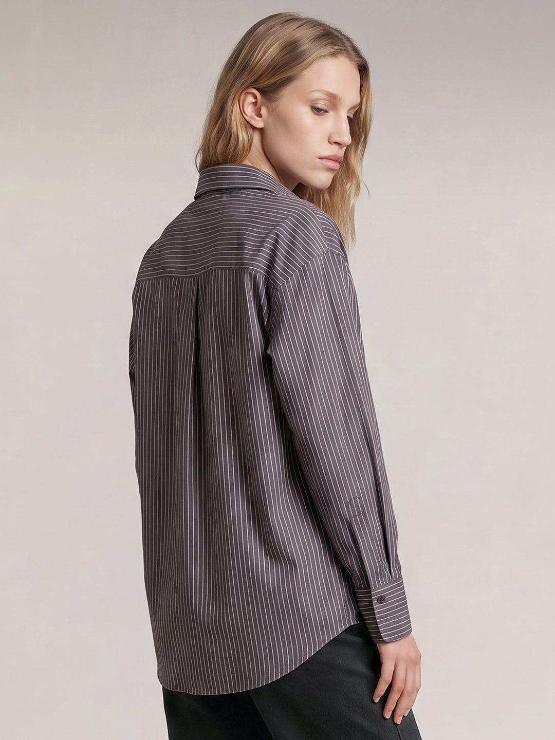 Brown Striped Shirt