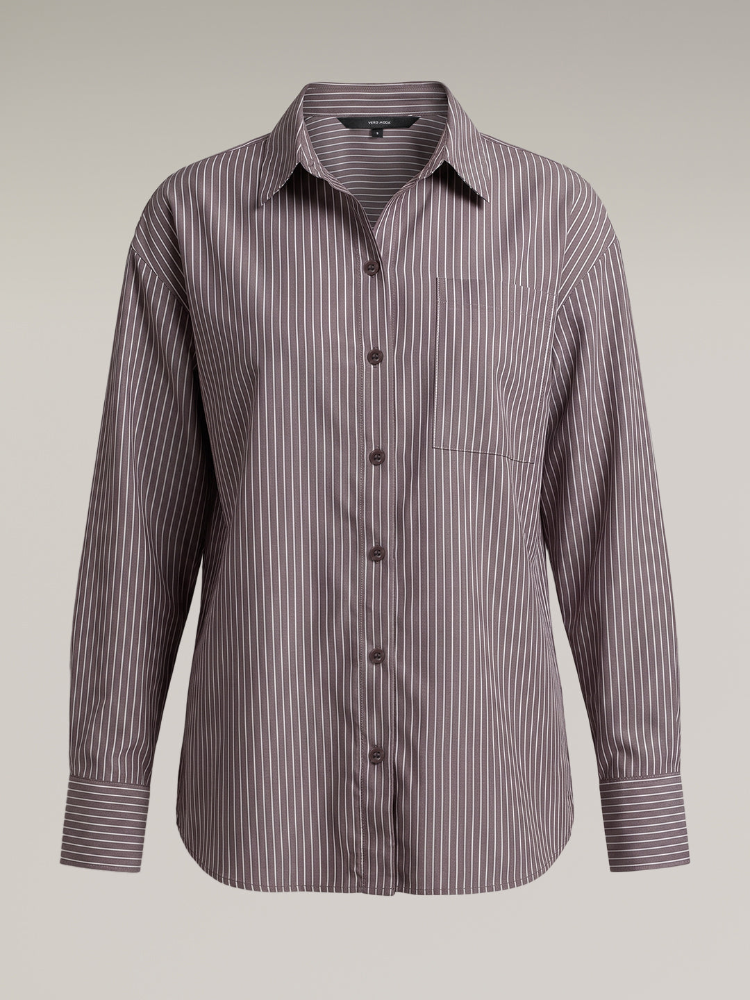 Brown Striped Shirt