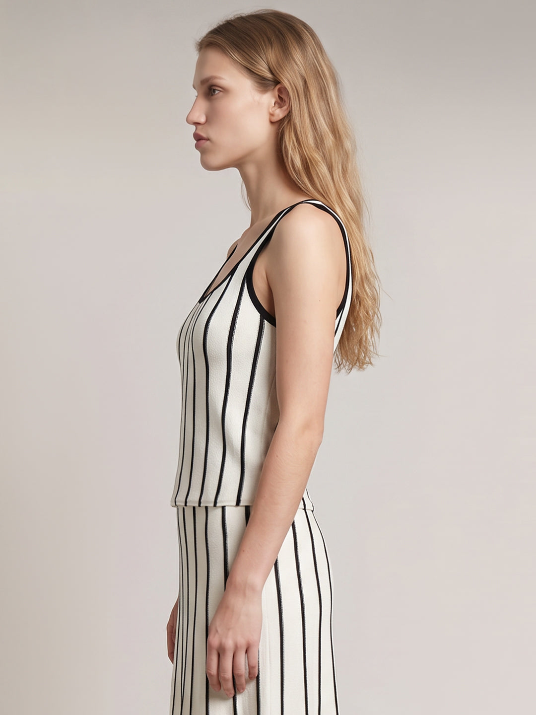 Striped Knit Tank Top