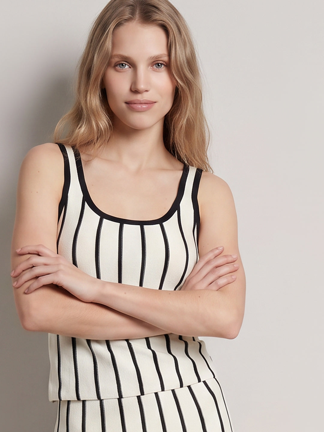 Striped Knit Tank Top