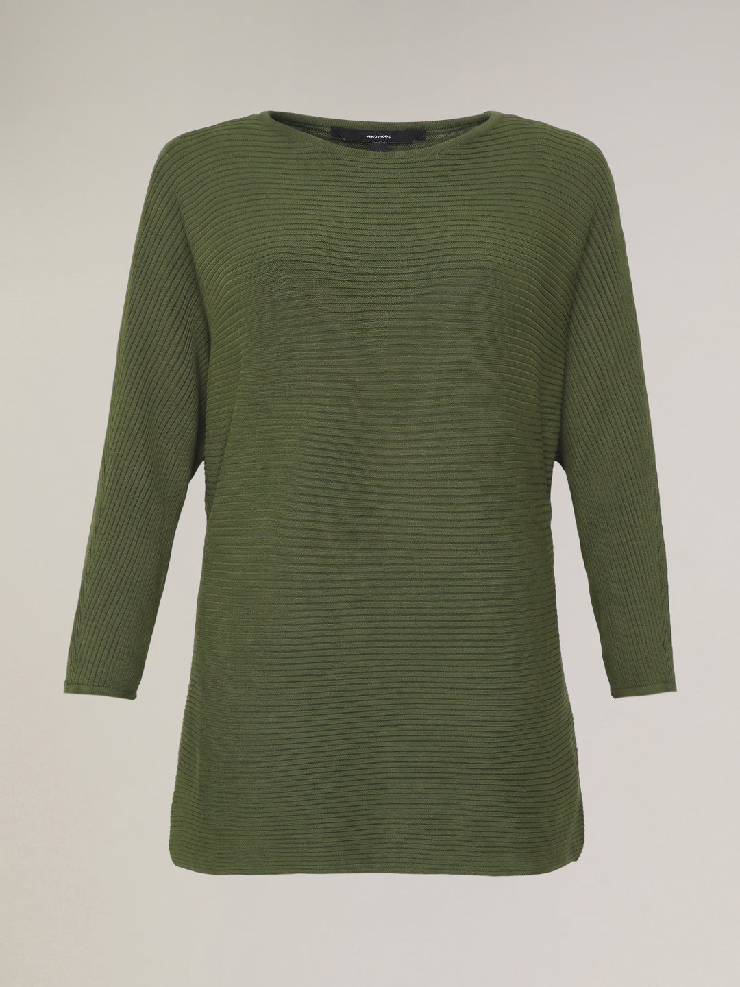 Green Textured Knit Top