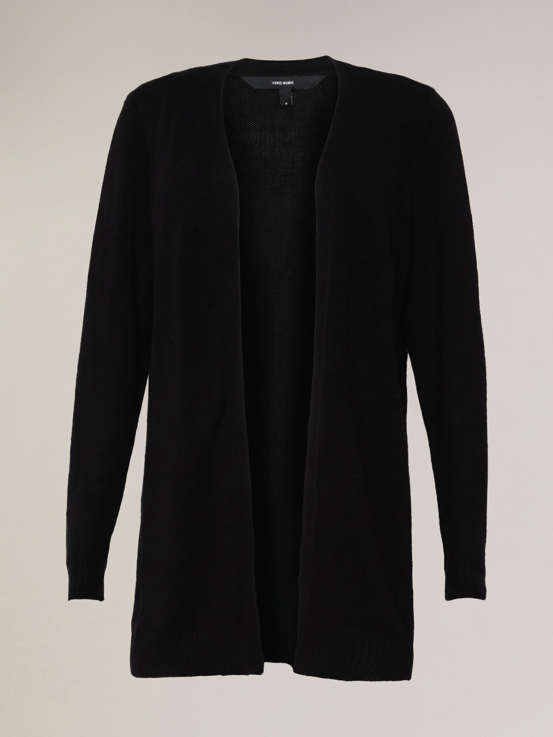 Open-front longline cardigan