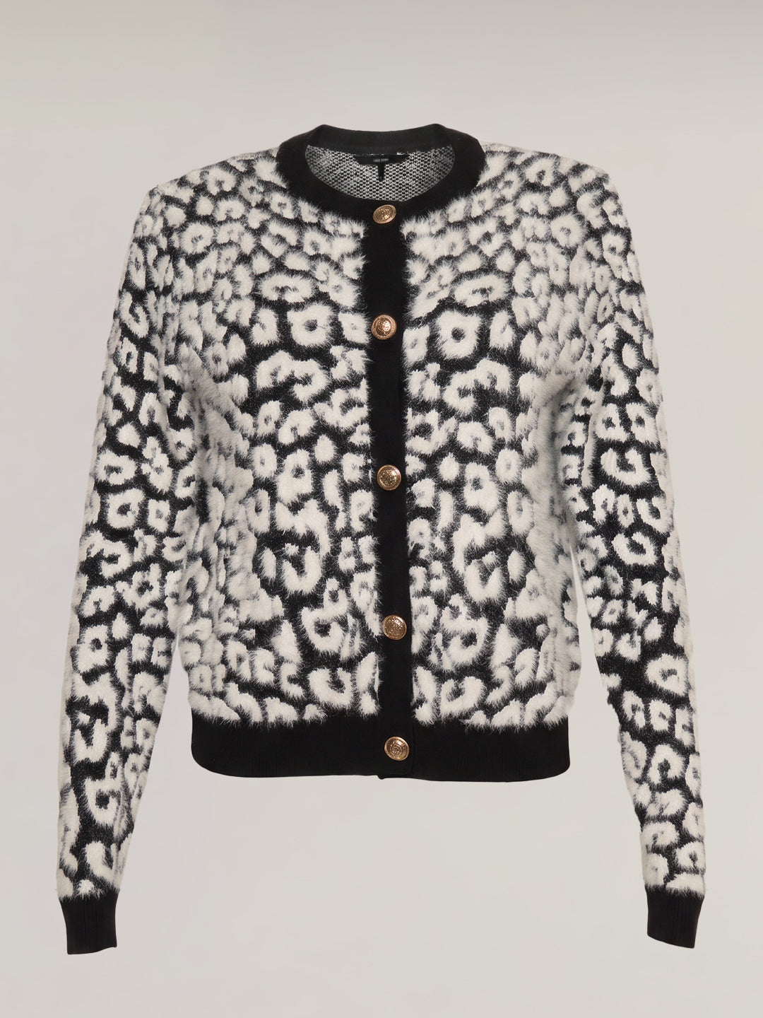 Black Jacquard Cardigan