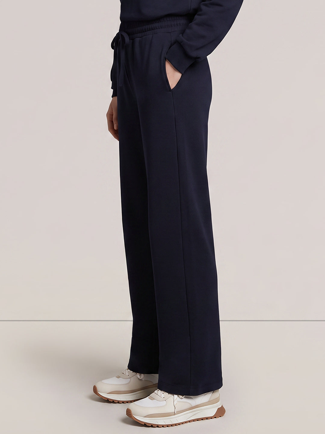 Dark Blue High Rise Sweatpants