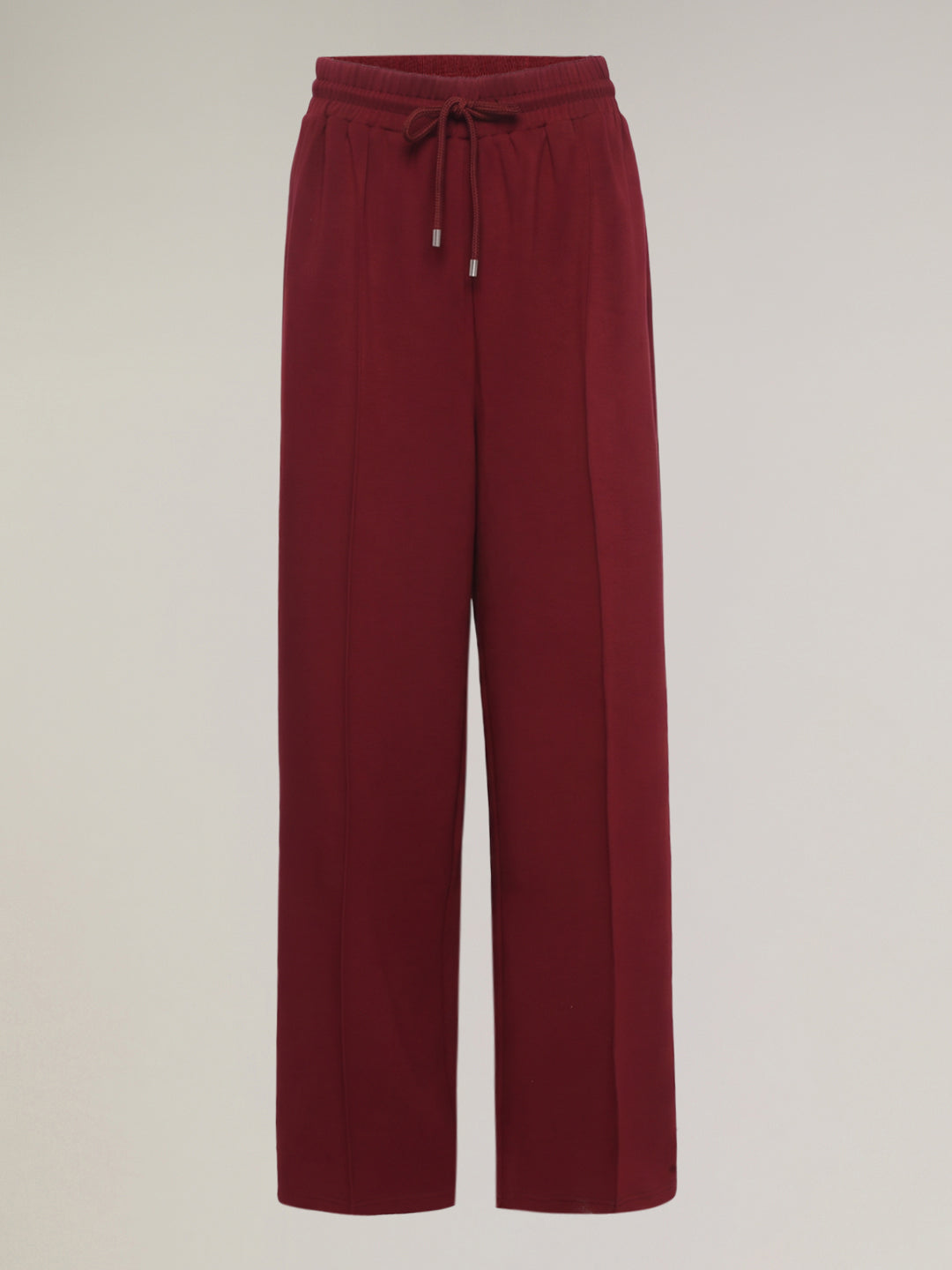 Burgundy High Rise Sweatpants