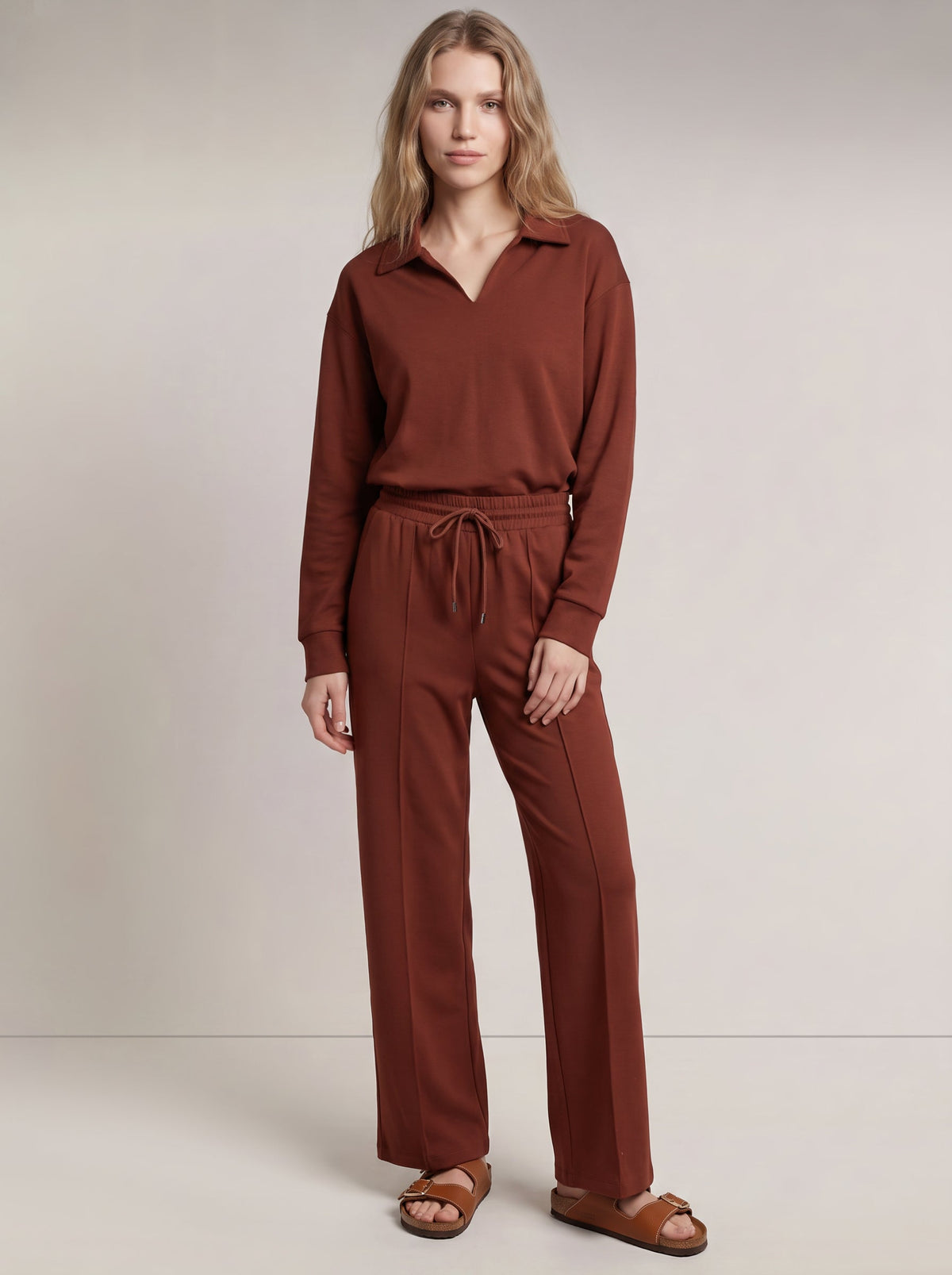 Dark Brown High Rise Sweatpants