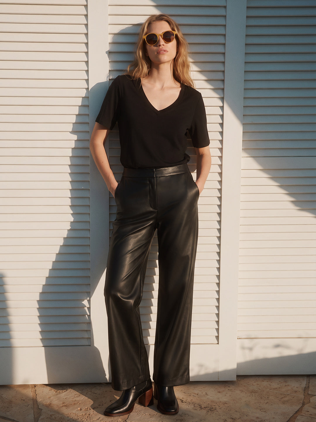 Black V-Neck T-shirt