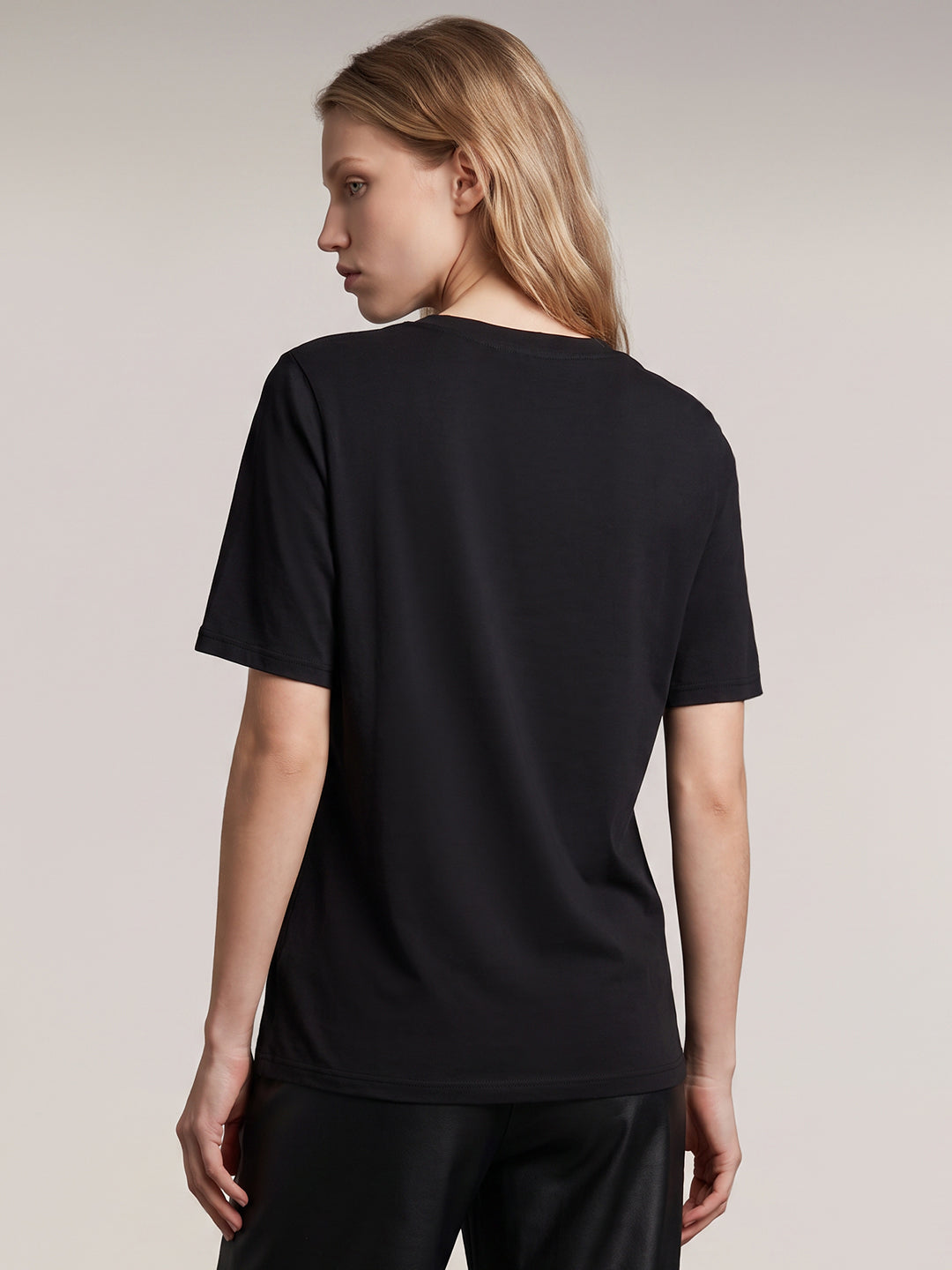 Black V-Neck T-shirt