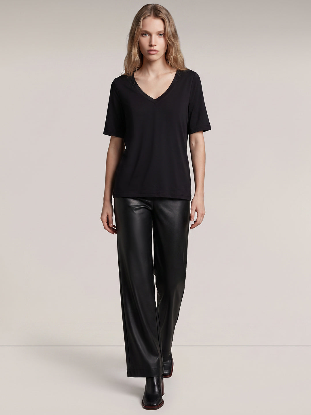 Black V-Neck T-shirt
