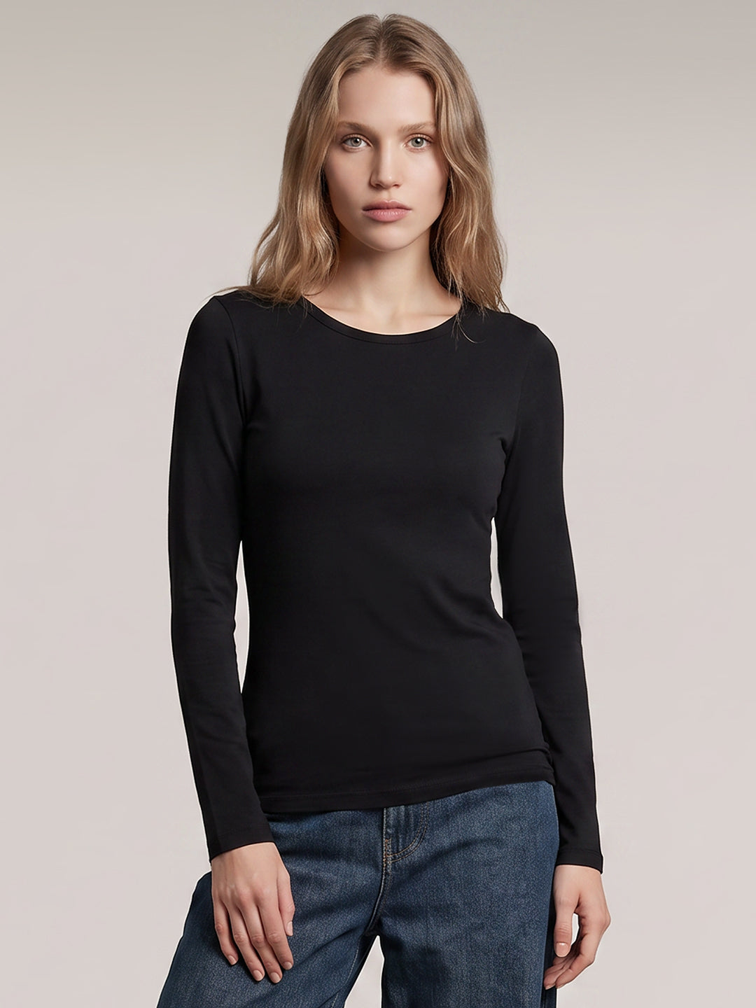 Black Long Sleeve Top