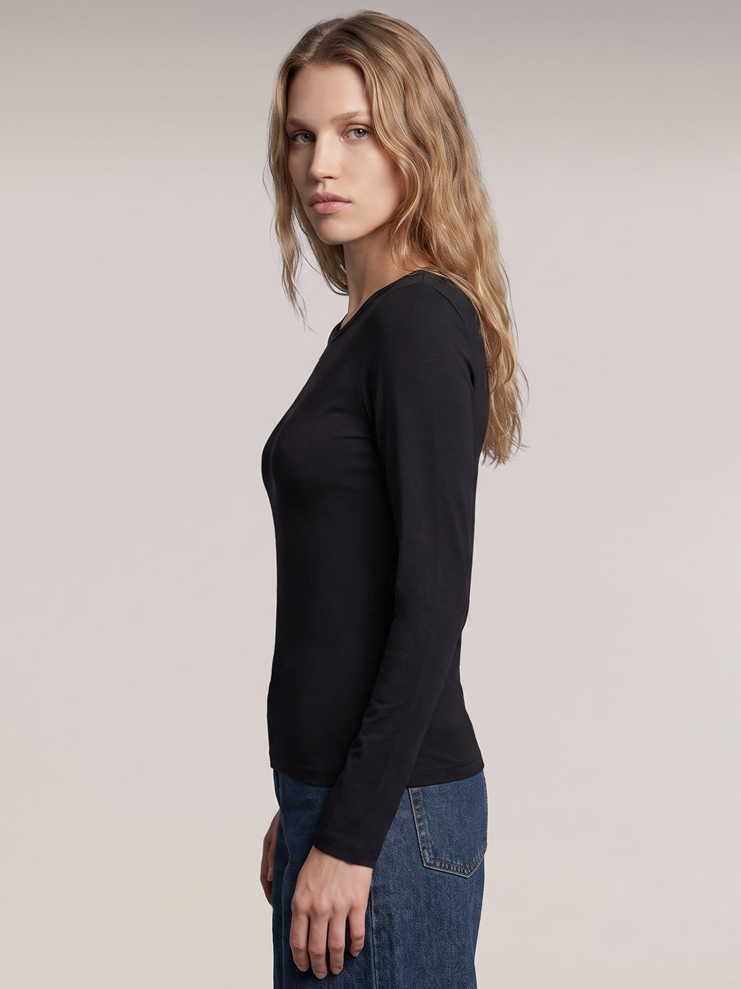 Black Long Sleeve Top