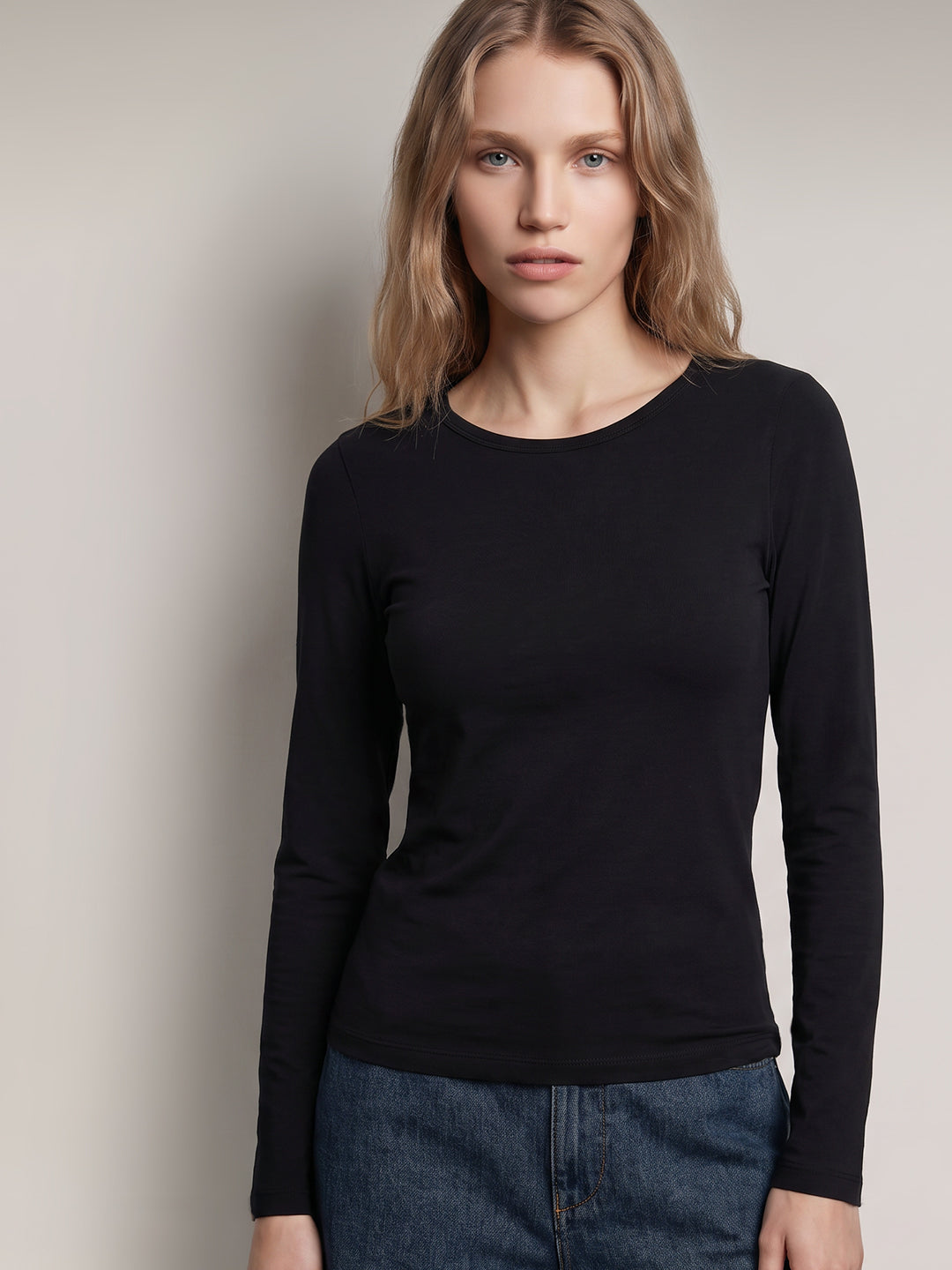 Black Long Sleeve Top