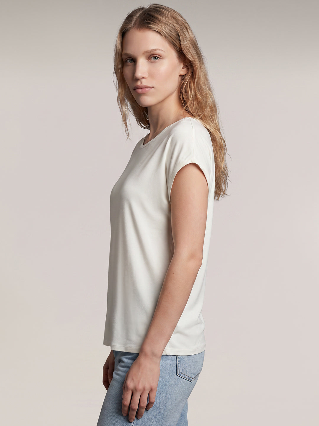 White Regular Fit Top