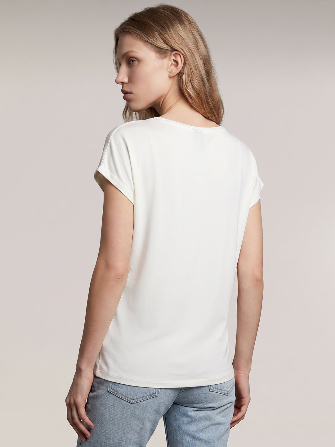 White Regular Fit Top