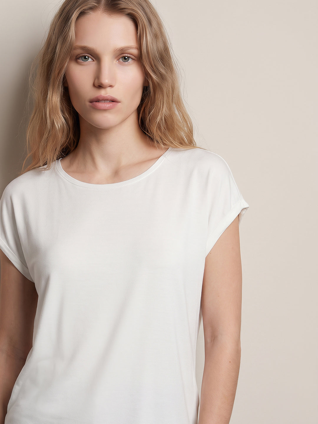 White Regular Fit Top
